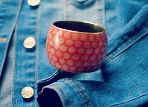 Over-sized Coral Bangle