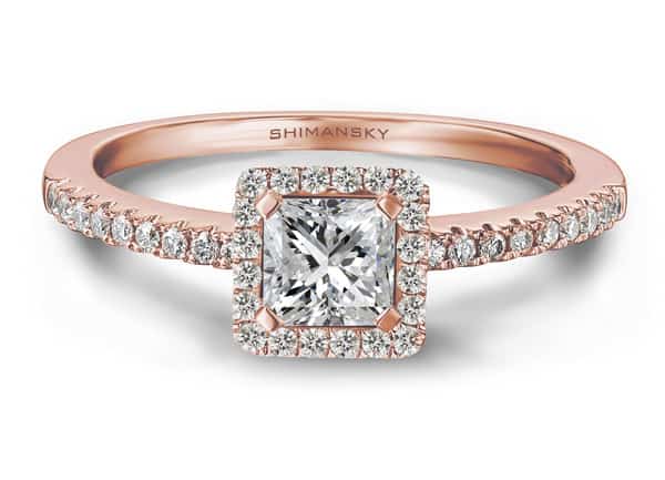 Shimansky My Girl diamond and microset halo ring 